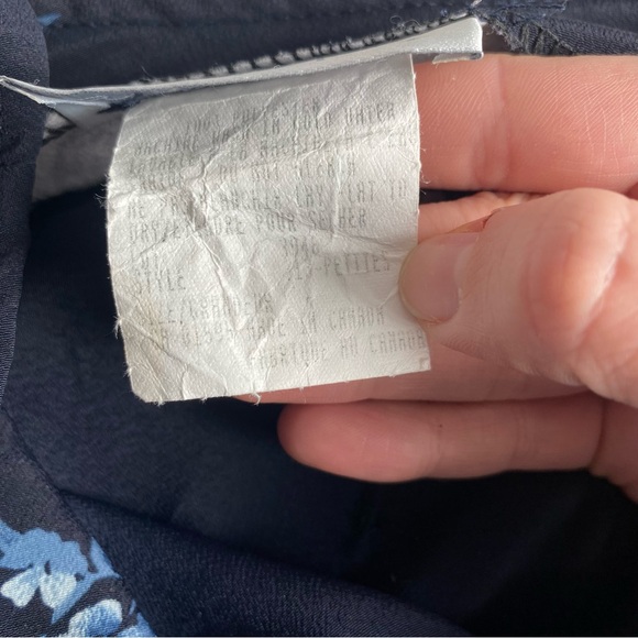 Vintage Floral Navy Skirt - Picture 6 of 8